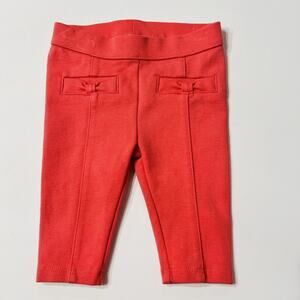 JANIE AND JACK Pink Ponte Leggings Pants Size 0-3 Months